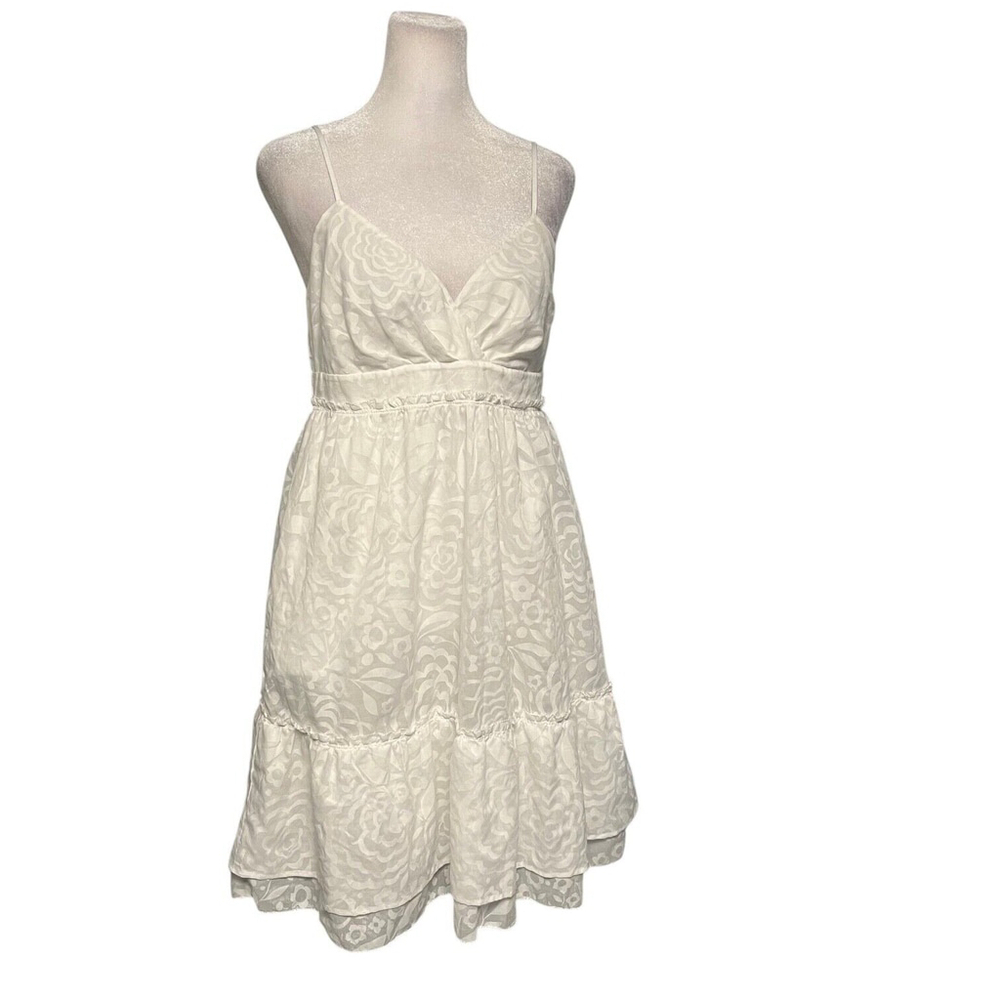 American Eagle White Strappy Tiered Sundress Size 4